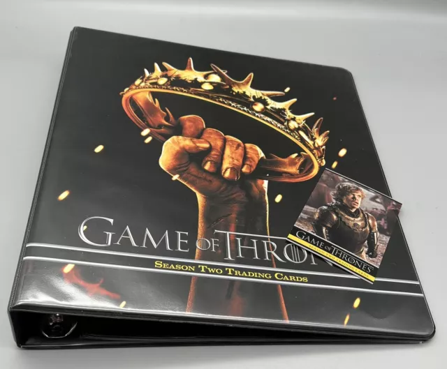 Game of Thrones Season 2 Trading Cards Official Binder WITH P3 PROMO Rittenhouse