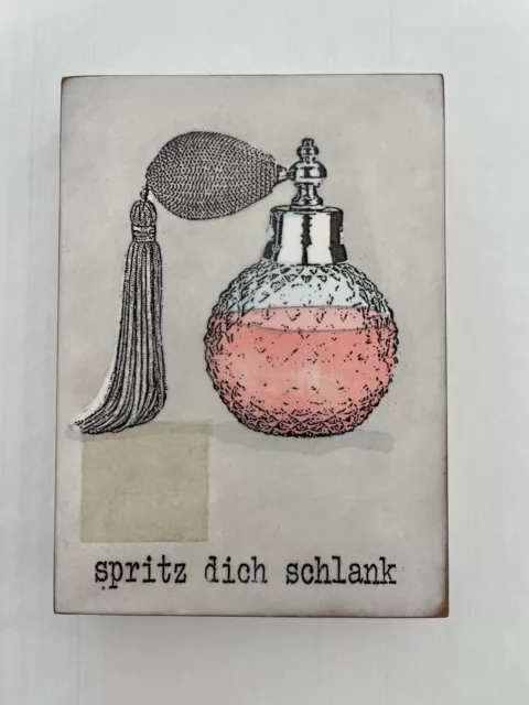 Jan M. Petersen   Spritz dich schlank    handgefertigt   Geschenk