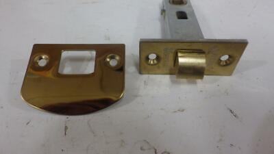 Superior brass 9030 double sprung tube latch,polished brass,60 mm backset