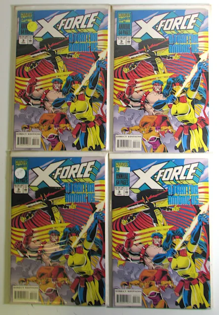 X-Force Annual Lot of 4 #3 Marvel (1994) NM 1st Print Comic Books
