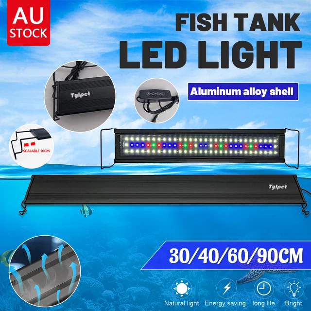 30~110CM Aquarium Light Lighting Full Spectrum Aqua Plant Fish Tank Bar LED Lamp
