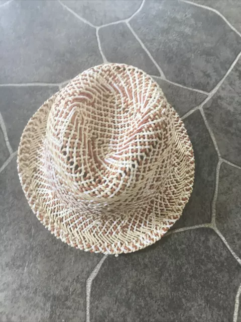 August Hats Woven Straw Forever Kettle Sun Fedora￼ Beige