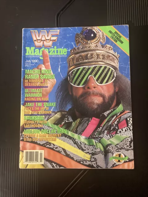 *RARE* WWF Magazine July 1990 Macho Man Randy Savage WWE WrestleMania