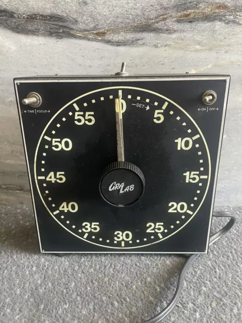 TEMPORIZADOR GRALAB MODELO 300 CUARTO OSCURO - PROBADO - FUNCIONA MUY BIEN - BONITO Brillo Vintage