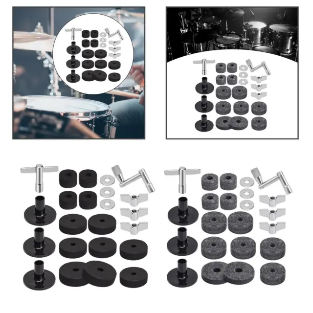 23Pcs Cymbal Replacement Portable Percussion Instrument Parts Lightweight Cymbal