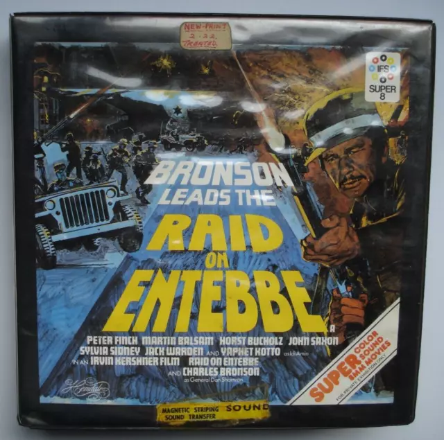 Raid On Entebbe - Charles Bronson - 1x 400' - Super 8 - Colour Sound Film