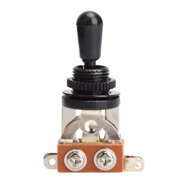 fr 1pc LP Electric Guitar Pick-up Selector 3 Way Knob Toggle Switch (Black) 2