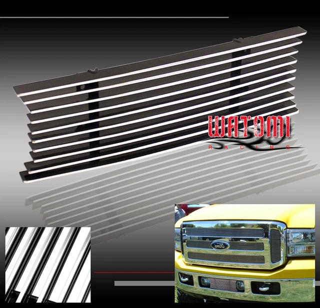 05-07 Ford F250 F350 F450 F550 Sd Excursion Bumper Billet Grille Grill Polished