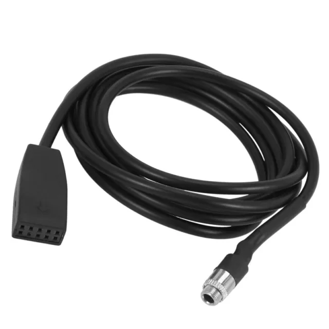 Hohe Qualitaet Schwarz 10 Pin 3,5mm Klinkenbuchse Auto USB AUX IN Adapterka4431