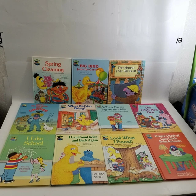 Lot of 11 Sesame Street Book Club Children's Books Vintage