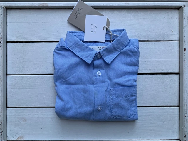 Camicia Neonato Bambino Zara Baby Boy 9-12 Mesi 80Cm 100% Cotone