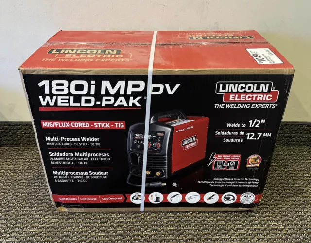 Lincoln Electric Multi-Process WELD PAK 180i MP DV Dual Voltage - New!!!