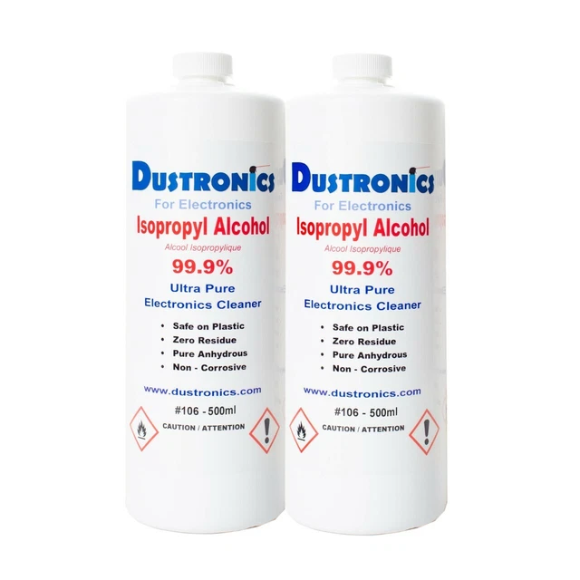 Isopropyl Alcohol 99.9% 500ML, 2 Pack