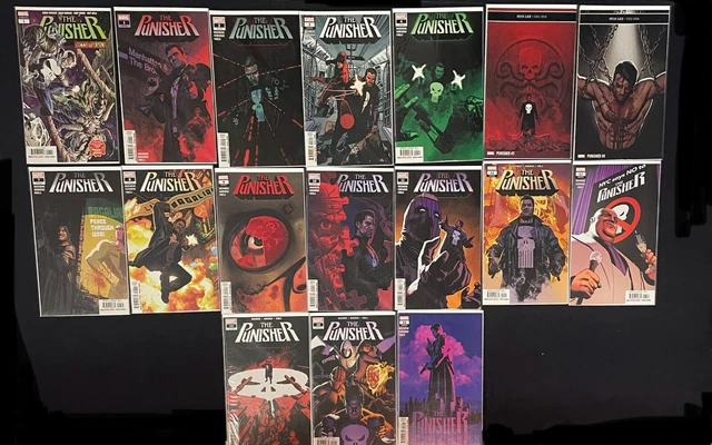 The Punisher Vol 12 2018 comic Lot COMPLETE RUN + Annual! 1-16 Lot of 17