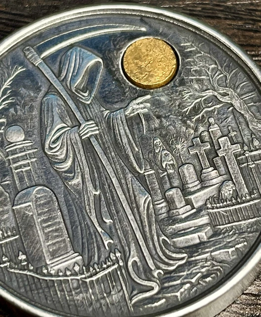 LUCKY RIPS SERIES 7 TD Mint “THE REAPER”#016 2oz .999 Silver .5G