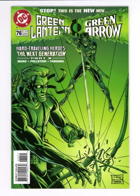 Green Lantern (1990) #76 NM 9.4 Hard-Traveling Heroes with Green Arrow
