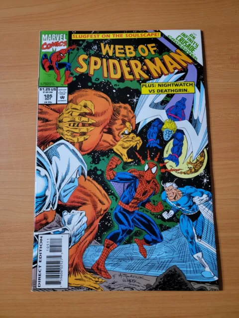 Web of Spider-Man #105 Direct Market Edition ~ NEAR MINT NM ~ 1993 Marvel Comics