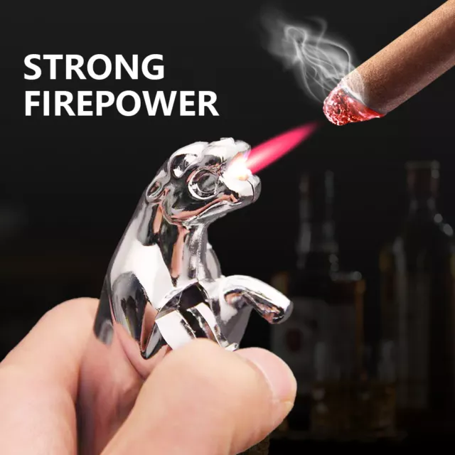 Metal Jet Torch Gas Butane Refillable Lighter Funny Windproof Lighter Mens Gifts