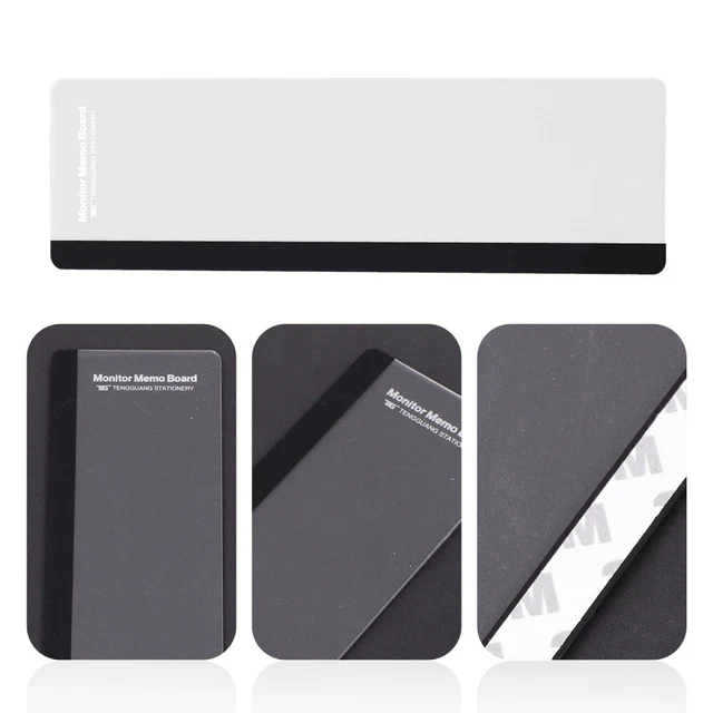 Panneau Mémo Pour Écran D'Ordinateur - 2 Pièces - Support Notes Collantes Transparent - Porte-Cartes Et Range-Téléphone