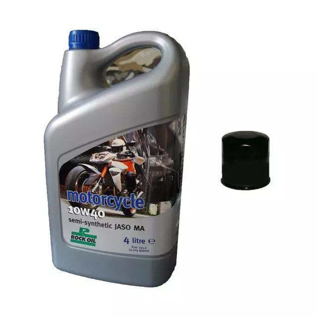 Rock Oil Motorcycle Semi Synthetic 10W40 4L + Filter XT1200 Z Super Tenere  10