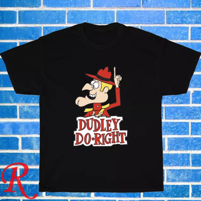 New Dudley Do Right Logo Black/Grey/Navy/White Size S-5XL Unisex T-Shirt