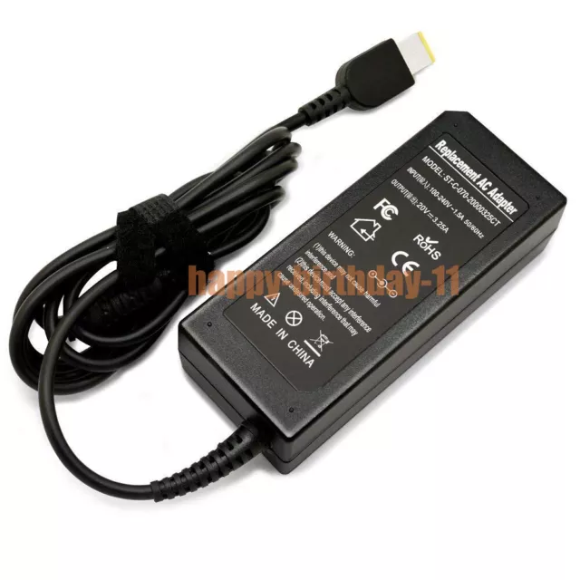 20V 65W AC Adapter Laptop Charger Cable Cord for Lenovo B4130 B41-30 Notebook 3