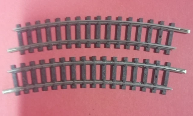 Rails Courbes Rivarossi 7903 échelle O - 12 Quarts, R=80cm, Acier, Neuf