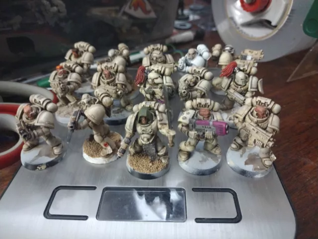 Warhammer Primogénitos Marines Espaciales Marines Tácticos Marines X15 Pintura Parcial