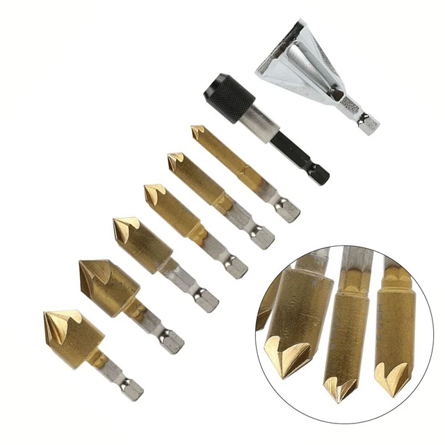 Utensili elettrici punte di perforazione scialle countersink punte di perforazione nuovo oro HSS