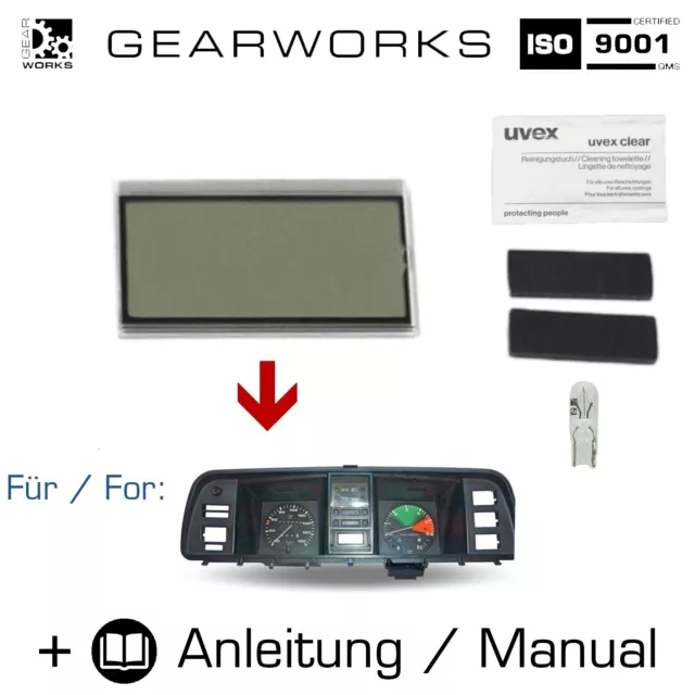 Display Digitaluhr für VW T3 Bulli Kombiinstrument Uhr LCD Reparatur