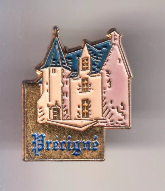 Rare Pins Pin's .. Tourisme Chateau Castle De Loire Bois Dauphin Precigne 72 ~Ch