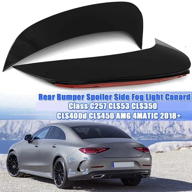 Bright Black HeckstoßStangensplitter Spoiler Canard Trim Hinten fü U3K7