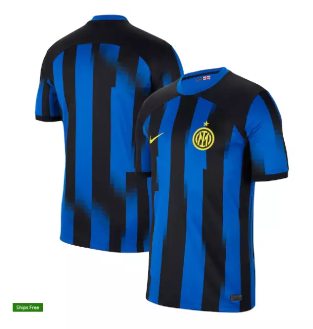 Nike Men's Dri Fit Football Inter Milan Home Stadium DX2689-409 T Shirt XL -A68