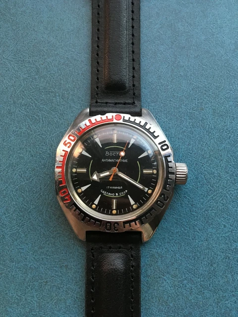 Montre Militaire Russe Vostok Plongeur Amphibien - CCCP URSS Années 80 - Style Plongeur Vintage