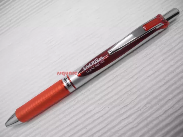 10 x Pentel EnerGel Ener Gel 0.3mm ultra fine Rollerball Pen, Red Liquid Gel