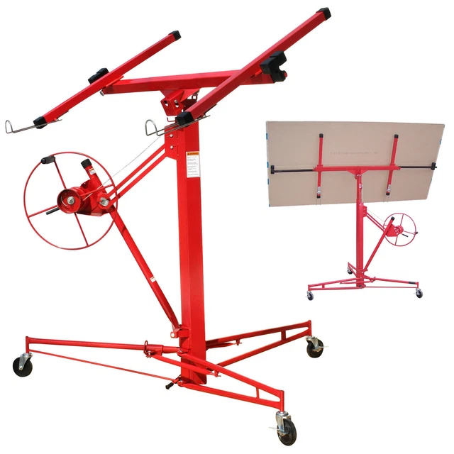 Drywall Sheetrock Wall Panel Installation Cart Roller Lifting Stand