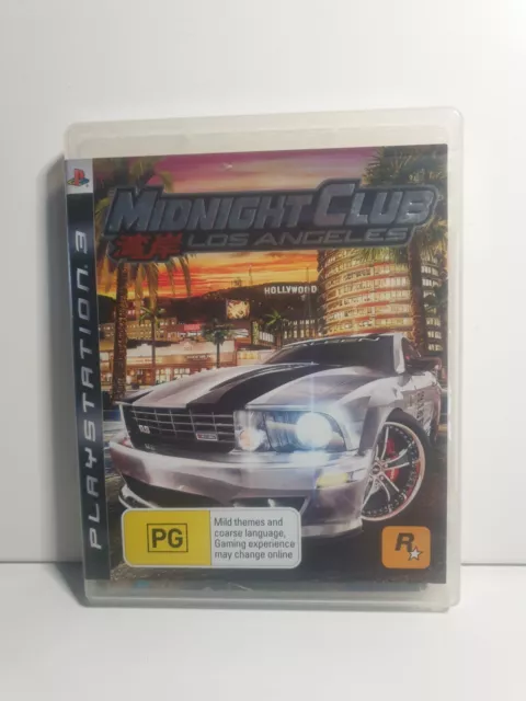 Midnight Club: Los Angeles + Manual + Map - PS3 *Free Post* Sony PlayStation 3