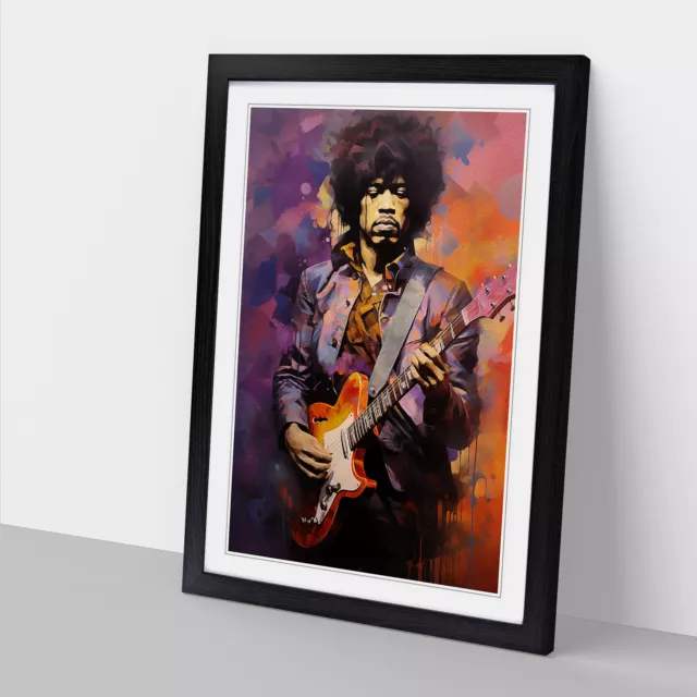 Jimi Hendrix Cubism Wall Art Print Framed Canvas Picture Poster Decor 2