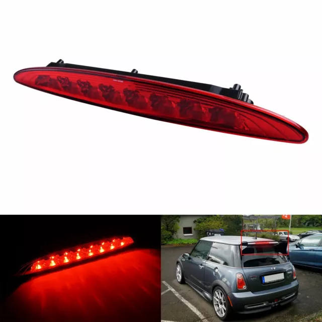 Voiture Rouge 8 LED 3RD Troisième Feu Frein Stop Lampe Pour Mini Cooper R50 R53