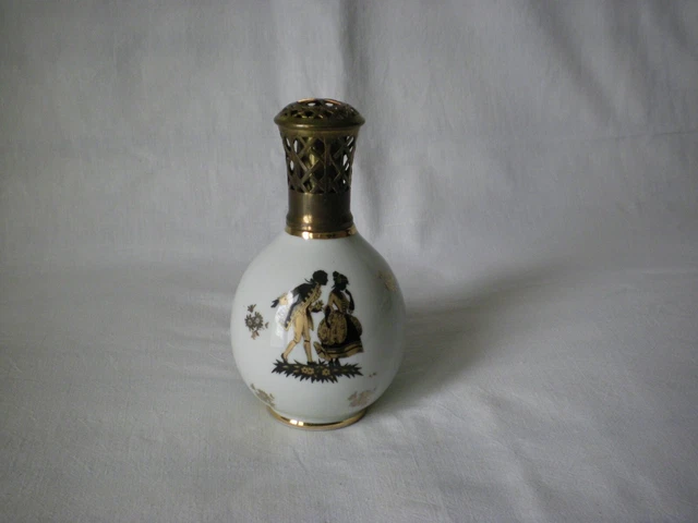 ANCIENNE LAMPE &BERGER& diffuseur de parfum en porcelaine de Limoges