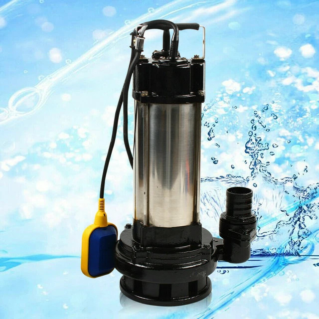 Pompa pozzetto sommergibile per acque reflue grigio resistente 1500 W con interruttore galleggiante