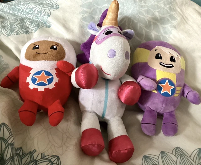 GO JETTERS UBERCORN Xuli Lars Bundle Cbeebies Soft Toy Plush Job Lot £25.00 PicClick UK