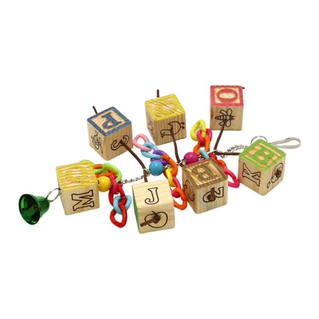 1Pc Vögel Kauen Spielzeug Vogel Block Spielzeug Pet Ausbildung Stehen