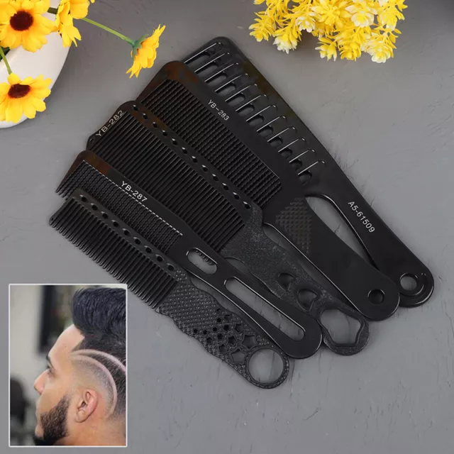 Professional Hair Comb Cutting Carbon Comb Salon Barber Styling T~m'