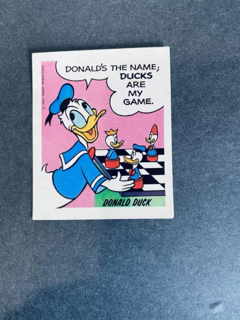 Vintage 1970's Disney Stickers Wonder Bread Donald Duck