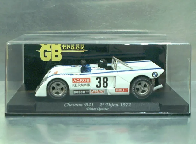 Slotcar Gb Track By Fly Chevron B21 2° Digione 1972 Gb21 1:32 Nuova In Scatola