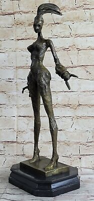 Vintage Dali Modern Brutalist Bronze Sculpture Nude Male Female Abstract Sale