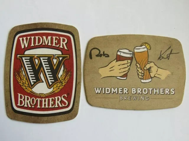 Beer Breweriana Bar Coaster ~ WIDMER BROTHERS Brewing ~ Portland, OREGON Brewery