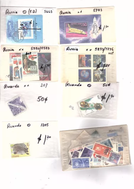 Worldwide Stamp Collection countries that begin with R duplicates cv $ 99 (mb19 3