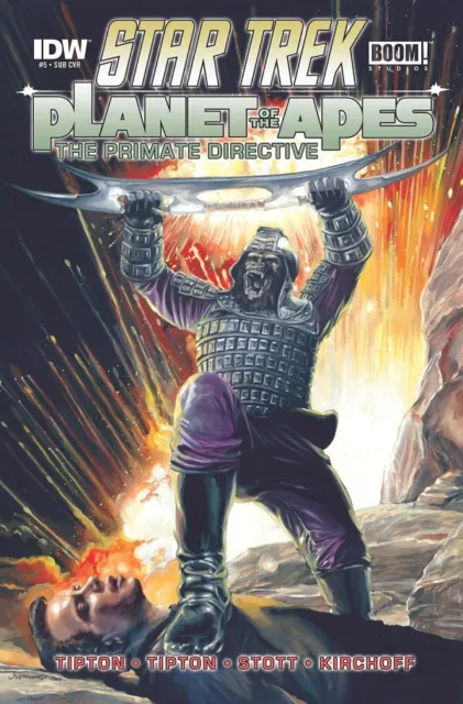 Star Trek Planet Of The Apes Primate Directive #5 Tipton Sub Cvr Nm 1St Print